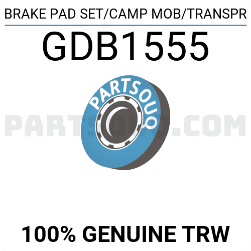 GDB1555 TRW COTEC 23746 Remblokken Incl. slijtage