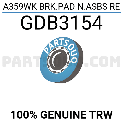 TRW GDB3154 Brake Pads
