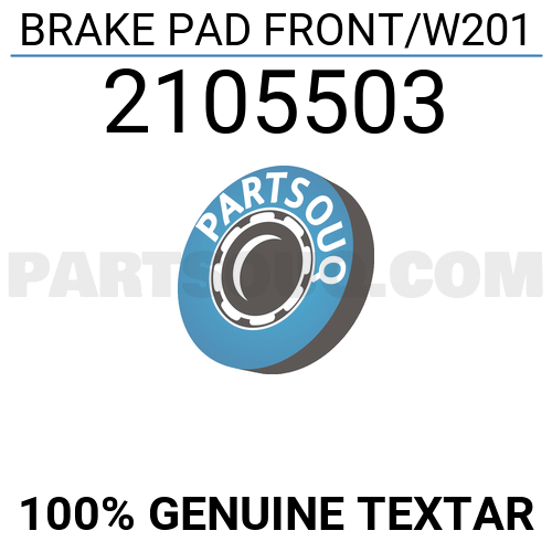 BRAKE PAD FRONT/W201 2105503 | Textar Parts | PartSouq