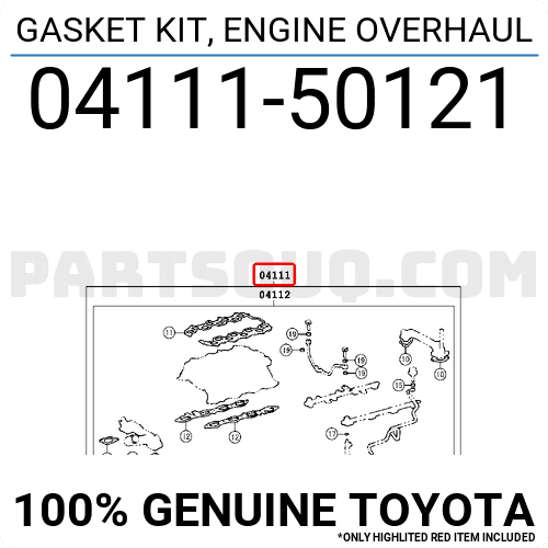 Engine Overhaul Gasket Kit