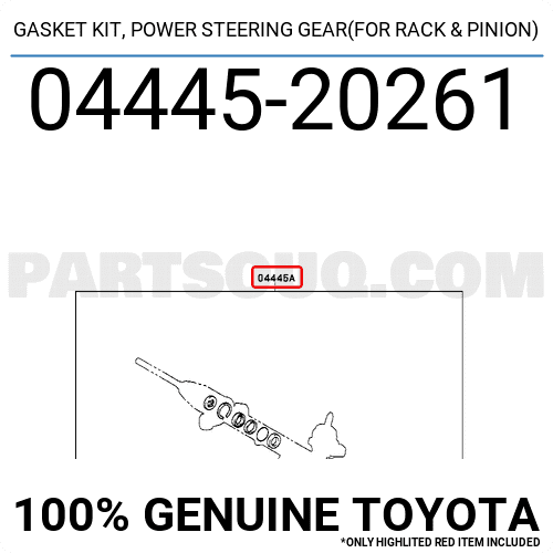 thumbnail image 2 of HQH Power Steering Repair Kit For Toyota Tacoma 4Runner 2 of 10