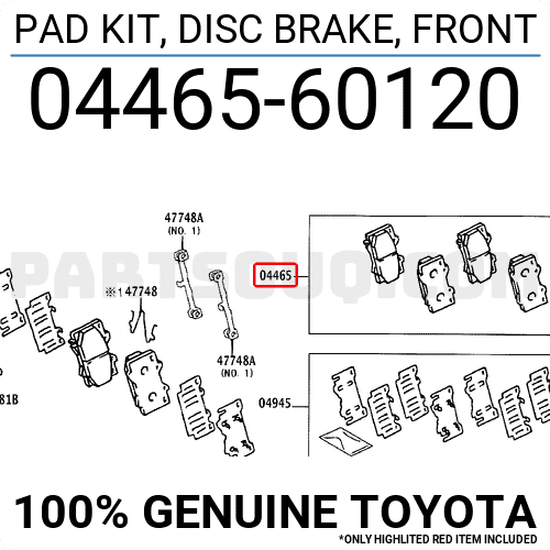 Front Disc Brake Pad Kit