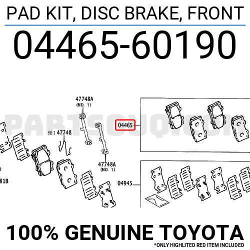 Front Disc Brake Pad Kit