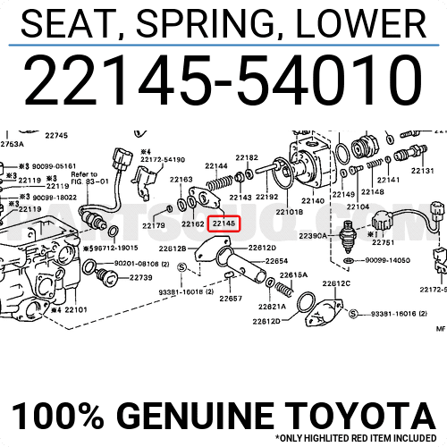 SEAT, SPRING, LOWER 2214554010 | Toyota Parts | PartSouq