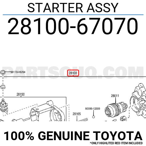 New Toyota Land Cruiser FJ40 FJ60 FJ62 2F 3F Starter OE+