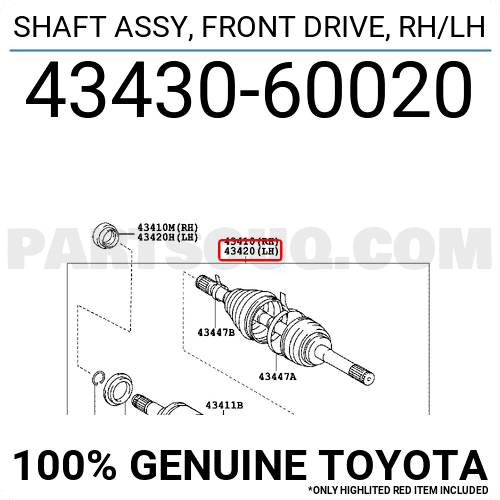 Front Drive Shaft Assembly