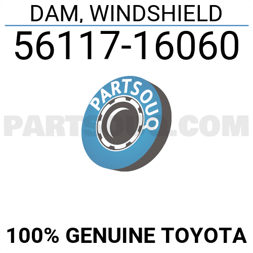 0456230040+Genuine+Toyota+Dam+Kit+Back+Window+Glass+04562-30040