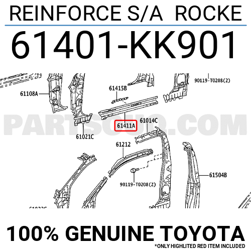 61401KK901 Toyota REINFORCE S/A ROCKE