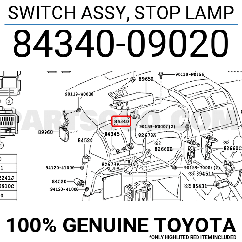 Switch Assy Stop Lamp Toyota Parts Partsouq