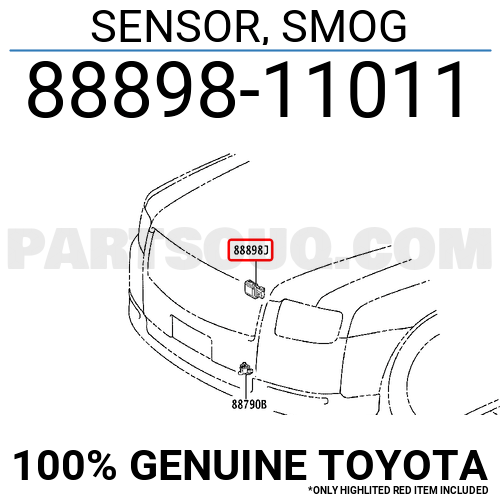 Sensor Smog 8889811011 Toyota Parts Partsouq 1634