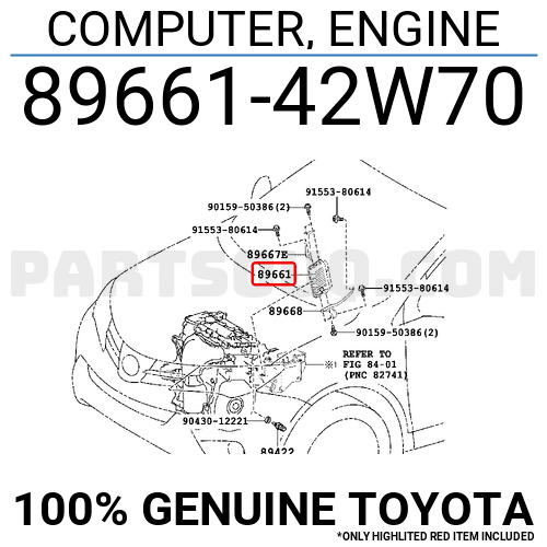 COMPUTER, ENGINE 8966142W70 | Toyota Parts | PartSouq