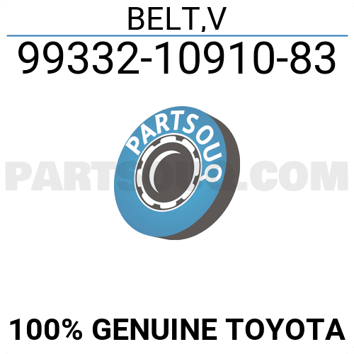 Rubber D&D PowerDrive 9933260910 Toyota Motor Replacement Belt 