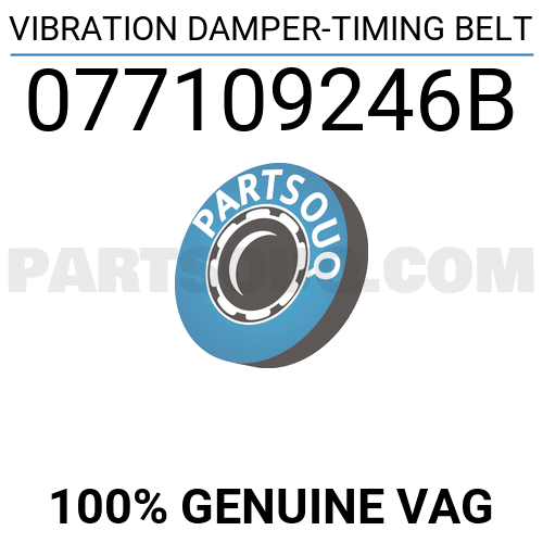 Vibration damper timing belt 077109246b vag parts partsouq