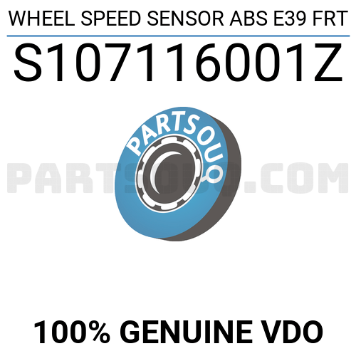 WHEEL SPEED SENSOR ABS E39 FRT S107116001Z VDO Parts PartSouq