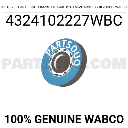 AIR DRYER CARTRIDGE,COMPRESSED-AIR SYSTEM ME ACCELO 710 200305- WABCO ...