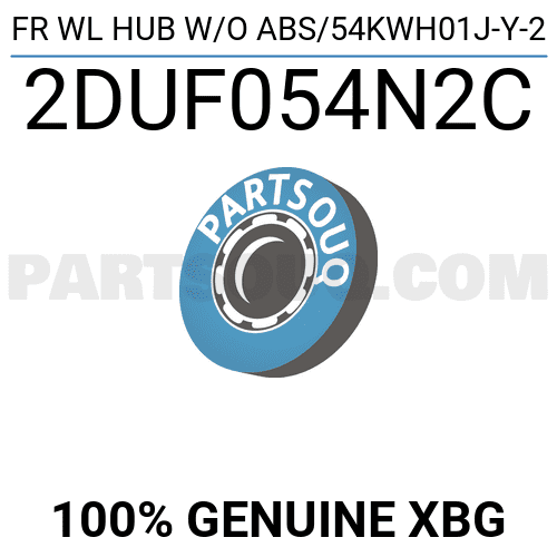 fuwafuwa② FR WL HUB W/O ABS/54KWH01J-Y-2 2DUF054N2C | XBG Parts | PartSouq