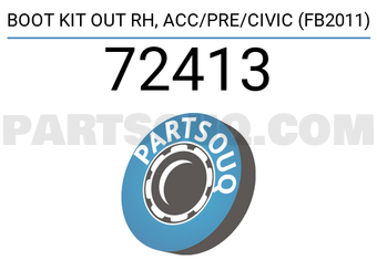 1-56 Maruchi 72413 BOOT KIT OUT RH, ACC/PRE/CIVIC (FB2011)