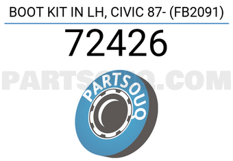 1-56 Maruchi 72426 BOOT KIT IN LH, CIVIC 87- (FB2091)