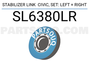 555 SL6380LR STABILIZER LINK CIVIC, SET: LEFT + RIGHT