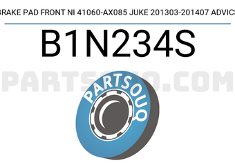 ADVICS B1N234S BRAKE PAD FRONT NI 41060-AX085 JUKE 201303-201407 ADVICS