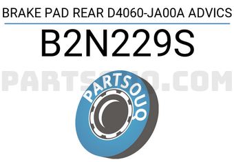 ADVICS B2N229S BRAKE PAD REAR D4060-JA00A ADVICS