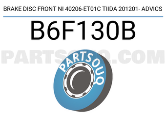 ADVICS B6F130B BRAKE DISC FRONT NI 40206-ET01C TIIDA 201201- ADVICS