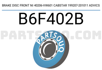 ADVICS B6F402B BRAKE DISC FRONT NI 40206-VW601 CABSTAR 199207-201011 ADVICS