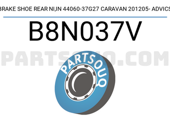 ADVICS B8N037V BRAKE SHOE REAR NI,IN 44060-37G27 CARAVAN 201205- ADVICS
