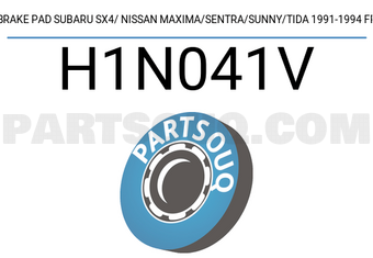 ADVICS H1N041V BRAKE PAD SUBARU SX4/ NISSAN MAXIMA/SENTRA/SUNNY/TIDA 1991-1994 FR