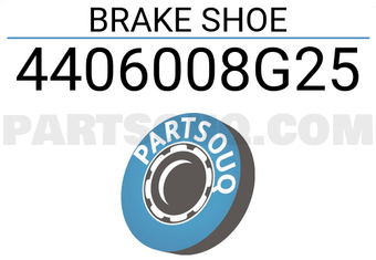 AFI 4406008G25 BRAKE SHOE