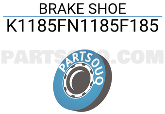AFI K1185FN1185F185 BRAKE SHOE