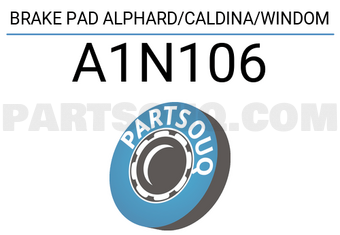 AISIN A1N106 BRAKE PAD ALPHARD/CALDINA/WINDOM