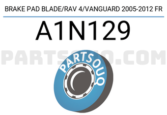 AISIN A1N129 BRAKE PAD BLADE/RAV 4/VANGUARD 2005-2012 FR