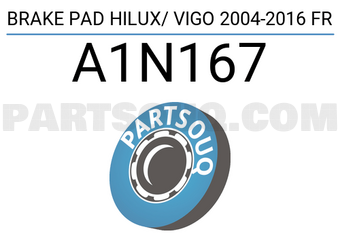 AISIN A1N167 BRAKE PAD HILUX/ VIGO 2004-2016 FR