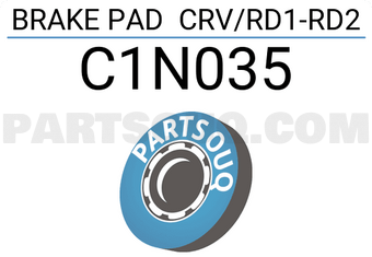 AISIN C1N035 BRAKE PAD CRV/RD1-RD2