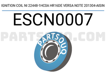 AISIN ESCN0007 IGNITION COIL NI 22448-1HC0A HR16DE VERSA NOTE 201304-AISIN