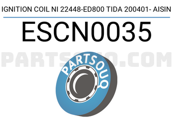 AISIN ESCN0035 IGNITION COIL NI 22448-ED800 TIDA 200401- AISIN