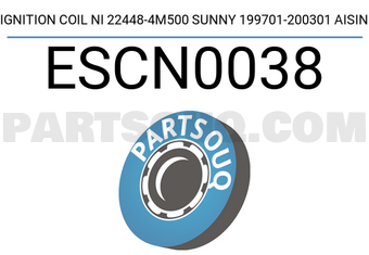 AISIN ESCN0038 IGNITION COIL NI 22448-4M500 SUNNY 199701-200301 AISIN