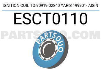 AISIN ESCT0110 IGNITION COIL TO 90919-02240 YARIS 199901- AISIN