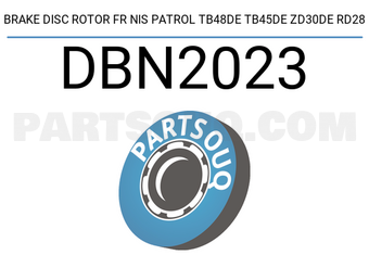 ASIAN DBN2023 BRAKE DISC ROTOR FR NIS PATROL TB48DE TB45DE ZD30DE RD28