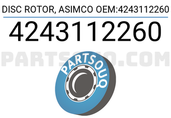 ASIMCO 4243112260 DISC ROTOR, ASIMCO OEM:4243112260