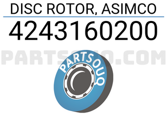ASIMCO 4243160200 DISC ROTOR, ASIMCO