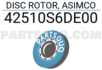 ASIMCO 42510S6DE00 DISC ROTOR, ASIMCO