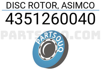 ASIMCO 4351260040 DISC ROTOR, ASIMCO