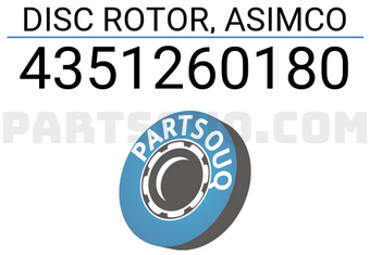 ASIMCO 4351260180 DISC ROTOR, ASIMCO