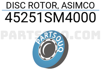 ASIMCO 45251SM4000 DISC ROTOR, ASIMCO