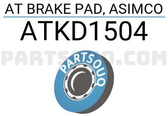 ASIMCO ATKD1504 AT BRAKE PAD, ASIMCO