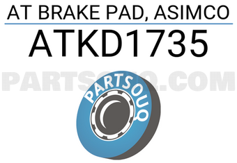 ASIMCO ATKD1735 AT BRAKE PAD, ASIMCO