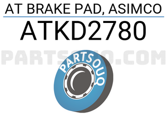ASIMCO ATKD2780 AT BRAKE PAD, ASIMCO