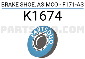 ASIMCO K1674 BRAKE SHOE, ASIMCO - F171-AS